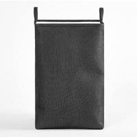 Laundry Basket Bag Foldable Drawstring Clothes Bin Organiser Faux Linen Handles