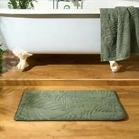 Leaf Bath Mat Bathroom Shower Non-Slip Toilet Memory Foam Thick Absorbent Rug