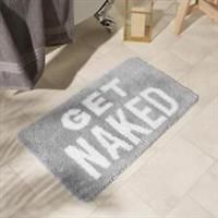 Bath Mat Non Slip Soft Get Naked Shower Textured Shaggy Absorbent Bathroom Rug