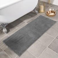 Brentfords Noodle Bath Mat Non Slip Shower Soft Highly Absorbent Chenille Shaggy