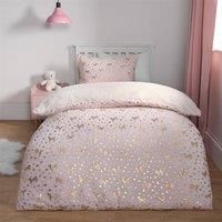 Unicorn Duvet Cover Fleece Heart Warm Quilt Reversible Soft Metallic Bedding Set