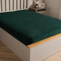 OHS Teddy Fleece Fitted Sheet Thermal Warm Single Double King Bedding NEW