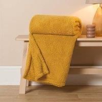 Brentfords Teddy Fleece Bear Blanket Large Throw Over Bed Plush Soft Bedspread