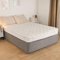Teddy Fleece Mattress Protector Soft Topper Bed Cover Sheet Single Double King