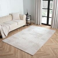 Arch Fleece Rug Living Room Bedroom Modern Carpet Soft Non Slip Floor Area Mat
