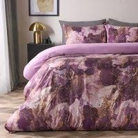 OHS Marble Bedding Set Reversible Duvet Cover with Pillowcase Single Double King