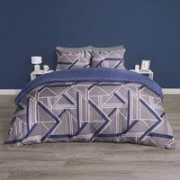 Geo Duvet Cover Set Quilt Pillowcase Bedding Abstract Reversible Double Bed King