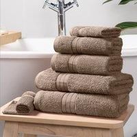 Dreamscene Luxury 100% Cotton Face Hand Bath 6 Piece Bathroom Towel Bale Set NEW