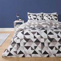 Geo Shapes Duvet Cover Set Reversible Quilt Bedding Soft Pillowcases Double King