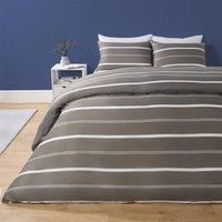 Stripe Line Duvet Cover Set Uni Bedding Quilt with Pillowcase Soft Double King