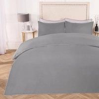 Luxury Duvet Cover Set Piped Edge Soft Quilt Pillowcase Bedding Double King Size