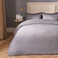 Waffle Duvet Cover Bedding Set Pillowcase Quilt Soft Hotel Double Bed King Size