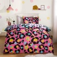 Leopard Duvet Cover Bedding Set Quilt Pillowcase Soft Reversible Single Double