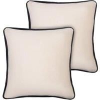 OHS Piped Edge Cushion Covers Matte Velvet Soft Luxury 2/4 Square Pillowcases