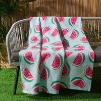 Watermelon Fleece Throw Bedspread Sofa Chair Garden Travel Soft Warm Car Blanket