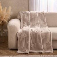 Teddy Fleece Throw Tufted Plush Supersoft Travel Bedspread Warm Soft Blanket
