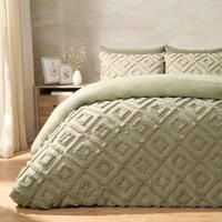 Geo Duvet Cover Set Quilt Bedding Pillowcase Bed Tufted Luxury Double King Size