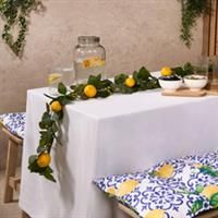 Artificial Garland Lemon Leaves Fireplace Door Wall Dining Table Spring New Home