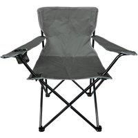 OHS Grey Camping Chair, Folding Chairs Outdoor Lightweight Comfy Foldable Picnic Festival Garden Camping Chairs for Adults Hiking Fishing Sturdy Drinks Cup Holder