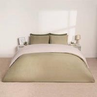 OHS Plain Duvet Cover & Pillowcase Reversible Bedding Set OR Fitted Sheet