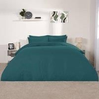 OHS Plain Duvet Cover & Pillowcase Reversible Bedding Set OR Fitted Sheet