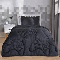 Gaming Duvet Coverless Quilted 7.5 TOG Bedding Cover Pillowcase Set Embossed