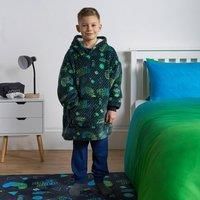 Gaming Hoodie Blanket Kids Oversized Wearable Throw Plush Jumper Supersoft Gamer