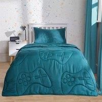 Gaming Duvet Coverless Quilted 7.5 TOG Bedding Cover Pillowcase Set Embossed
