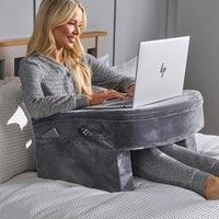 Gaming Desk Lap Pillow Cushion Laptop Table Tray Filled Plump Foam Pockets Pad