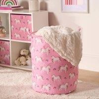 Kids Laundry Basket Clothes Shoe Storage Toy Organiser Pop Up Hamper Bag Handles