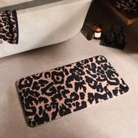 Leopard Bath Mat Cushioned Non Slip Shower Bathroom Mat Rug Soft Absorbent