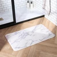 Marble Bath Mat Non Slip Shower Soft Cushioned Highly Absorbent Home Rug Pad