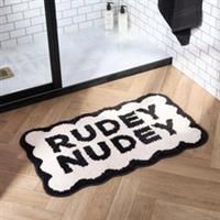Bath Mat Non Slip Soft Rudey Nudey Shower Textured Shaggy Absorbent Bathroom Rug