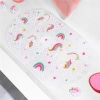 Unicorn Bath Mat PVC Rubber Shower Tub Non Slip Bathroom Decor Strong Suction