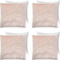 Velvet Cushion Covers Metallic Luxury Geometric Set of 2 or 4 Sofa Chair Inserts