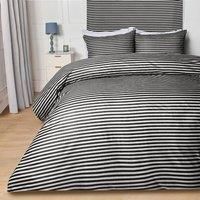 Stripe Duvet Cover Hotel Bedding Set Waffle Embossed Quilt Single Double King