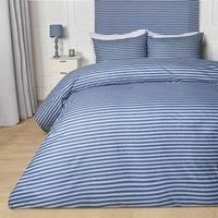Stripe Duvet Cover Hotel Bedding Set Waffle Embossed Quilt Single Double King