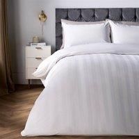 OHS Velvet Stripe Duvet Cover with Pillowcase Cosy Bedding Set