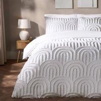 OHS Tufted Arches Bedding Set Duvet Cover with Pillowcase Double King Size
