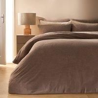 OHS Teddy Fleece Duvet Cover with Pillow Case Thermal Warm Bedding Set