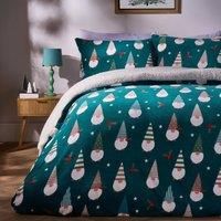 OHS Gonk Bedding Set Xmas Autumn Soft Fleece Thermal Duvet Cover with Pillowcase