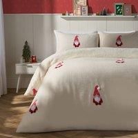 OHS Tufted Gonk Bedding Set Thermal Xmas WInter Duvet Cover with Pillowcase