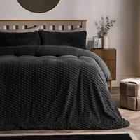 OHS Waffle Fleece Duvet Cover with Pillowcase Thermal Soft Bedding Set