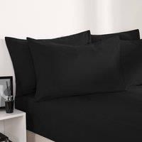 OHS Luxury 100% Cotton Deep Fitted Sheet Full Bedding Single Double King