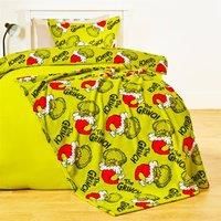 OHS x Grinch Throw Xmas Soft Fleece Novelty Hooded Blanket Thermal Bedspread