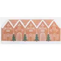 OHS Runner Rugs for Hallway, Christmas Gingerbread Rug Runner for Bedroom Super Soft Non Shedding Non Slip Kitchen Floor Mat Rugs Living Room Hallway Rug Runners, Brown - 50 x 120cm
