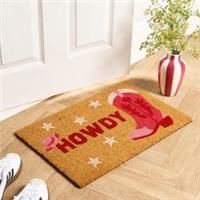 OHS Slogan Welcome Doormat Natural Non Slip Indoor Outdoor Coir Door Mat Rug