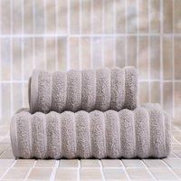 OHS Luxury Ribbed Towels 100% Cotton Soft Hotel Quality Hand Towel Bath Sheet