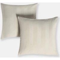 OHS Stripe Cushion Covers 2 Pack Matte Velvet Square Pillowcases Home Decor