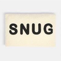 OHS Throw Pillow for Couch Sofa Bed Novelty Scatter Cushions Soft Boucle Fabric Back Support Cushion Snug Slogan Print Decorative Seat Cushion, Monochrome - 50 x 30cm